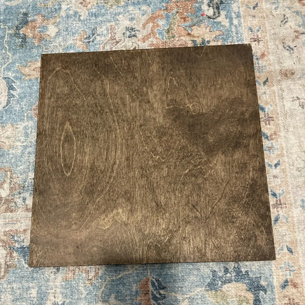 HOMEMADE Wood laser engraved Mom sign 10”x10”